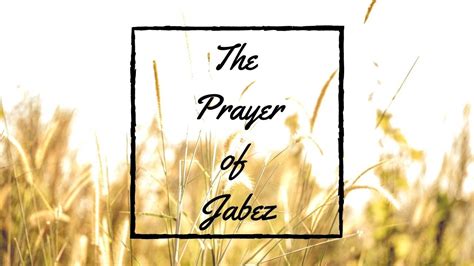 prayer of jabez niv